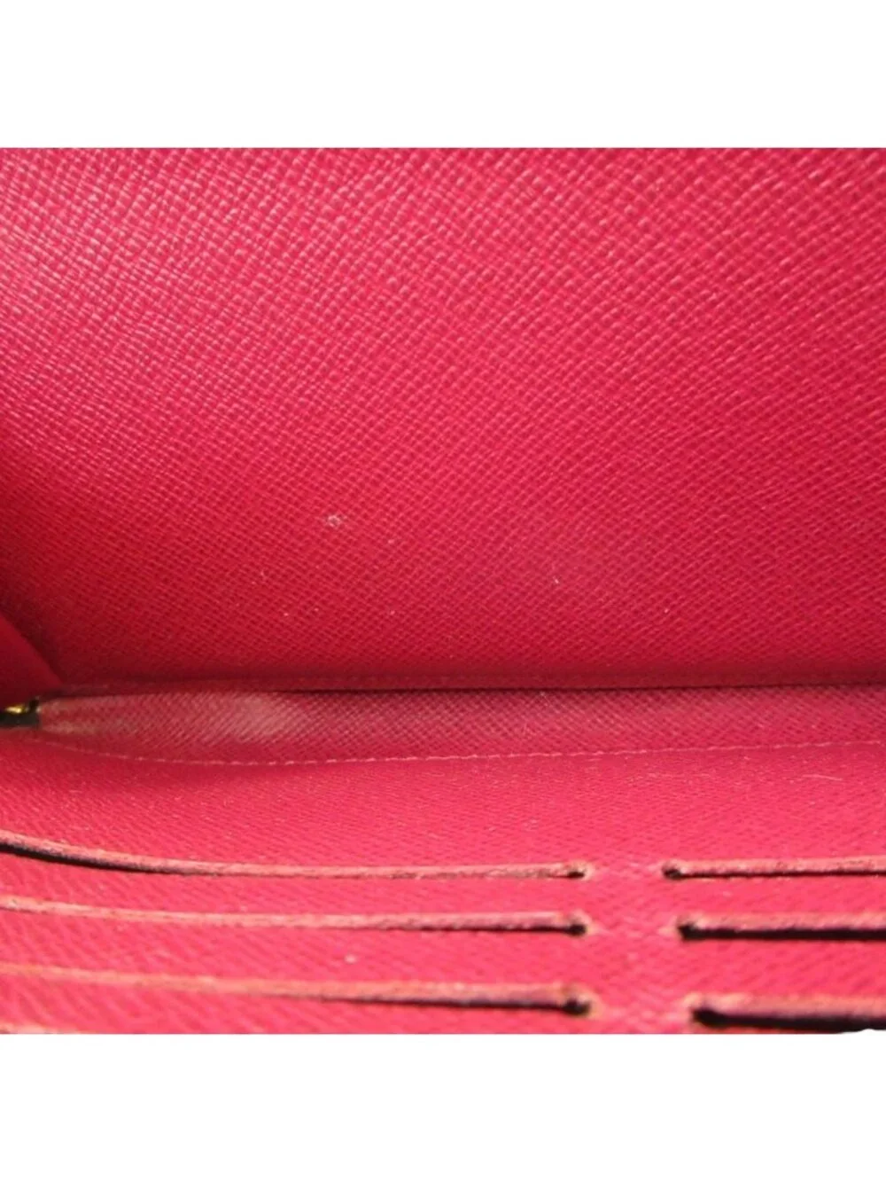 Louis Vuitton Monogram Zippy Wallet Fuchsia Pink Brown